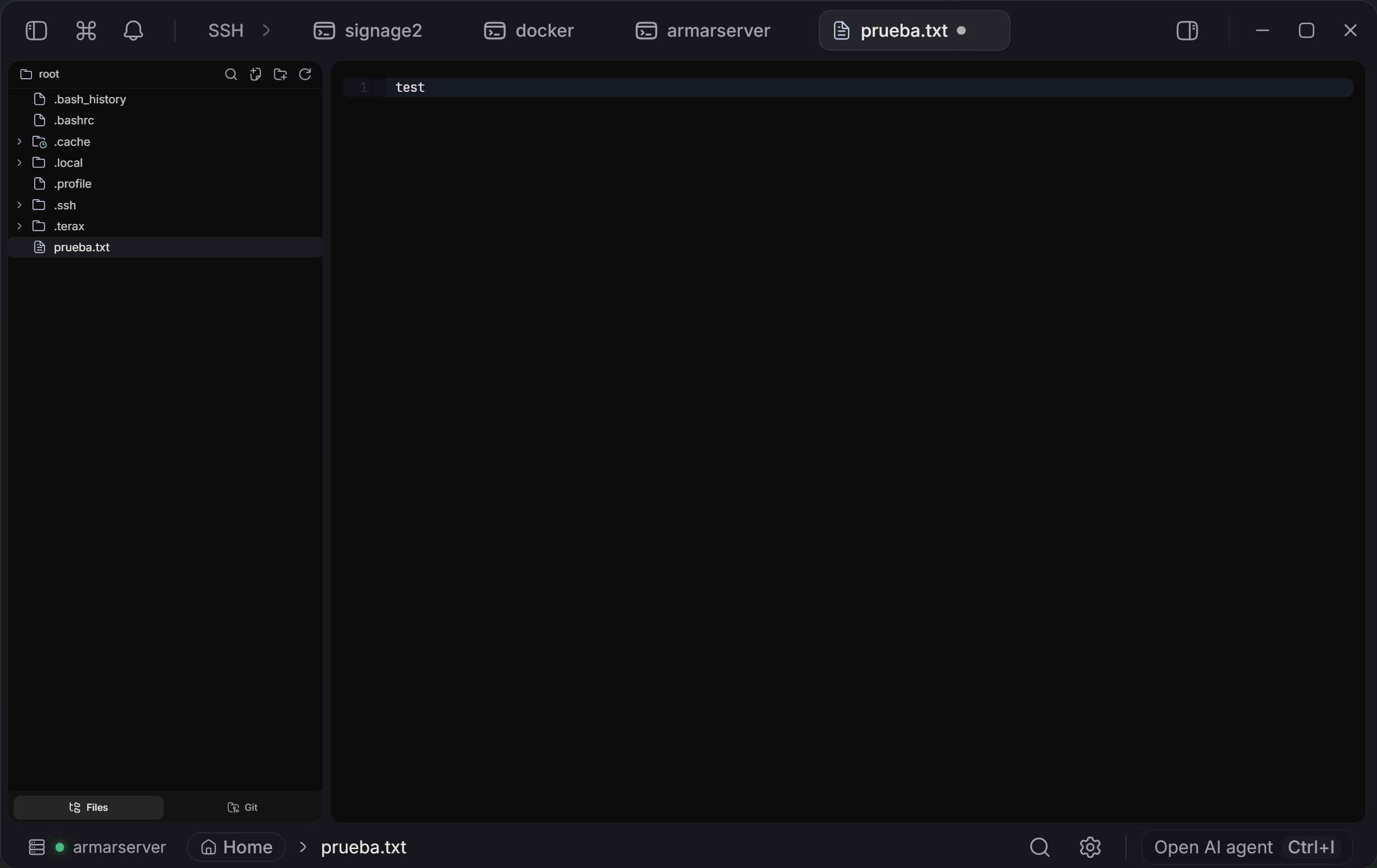 Voktty Docker, WSL and SSH workspaces